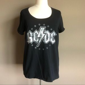 Torrid AC/DC Black Graphic Tee, Size 3x NWOT